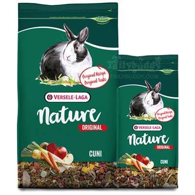 Nature Cuni (Original) เนเจอร์คูนิ อาหารกระต่ายโต สูตรดั้งเดิม เม็ดสำเร็จรูปผลมผัก ผลไม้ ธัญพืช, Versele Laga